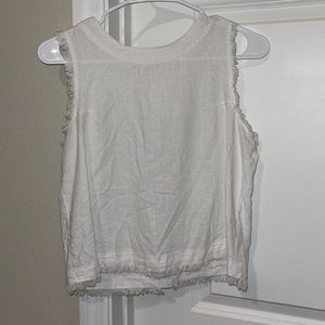 Boutique Linen Tank Top: Size: XS